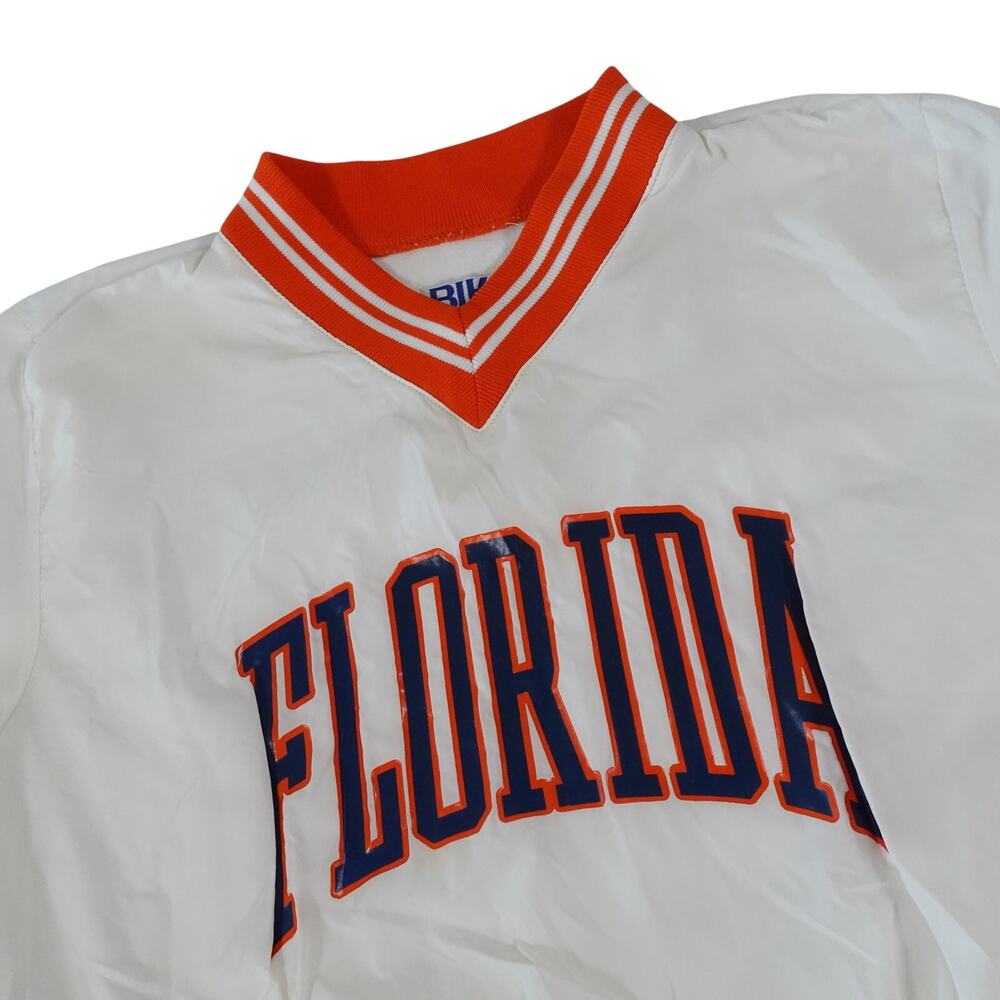 Florida Gators Vintage Made USA Bike Nylon Pullover Windbreaker Men's Large